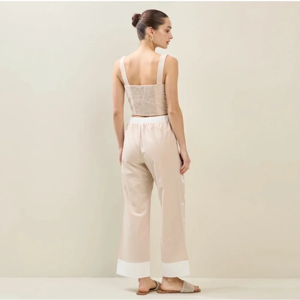 Premium Boutique Floral Embroidered Linen/Cotton Set - Picture 3 of 5